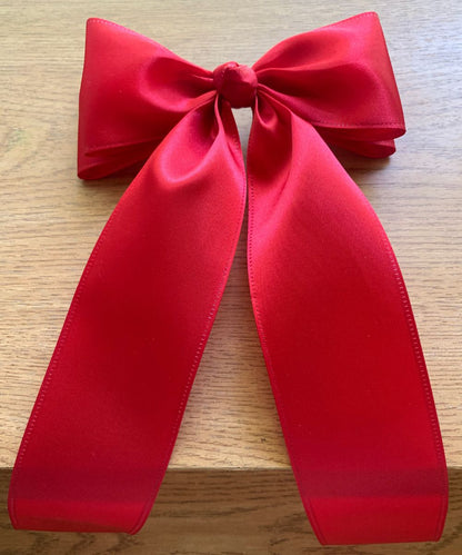 Handmade Elegant Satin Hair Bow - Classic Statement Accessory for All Occasions